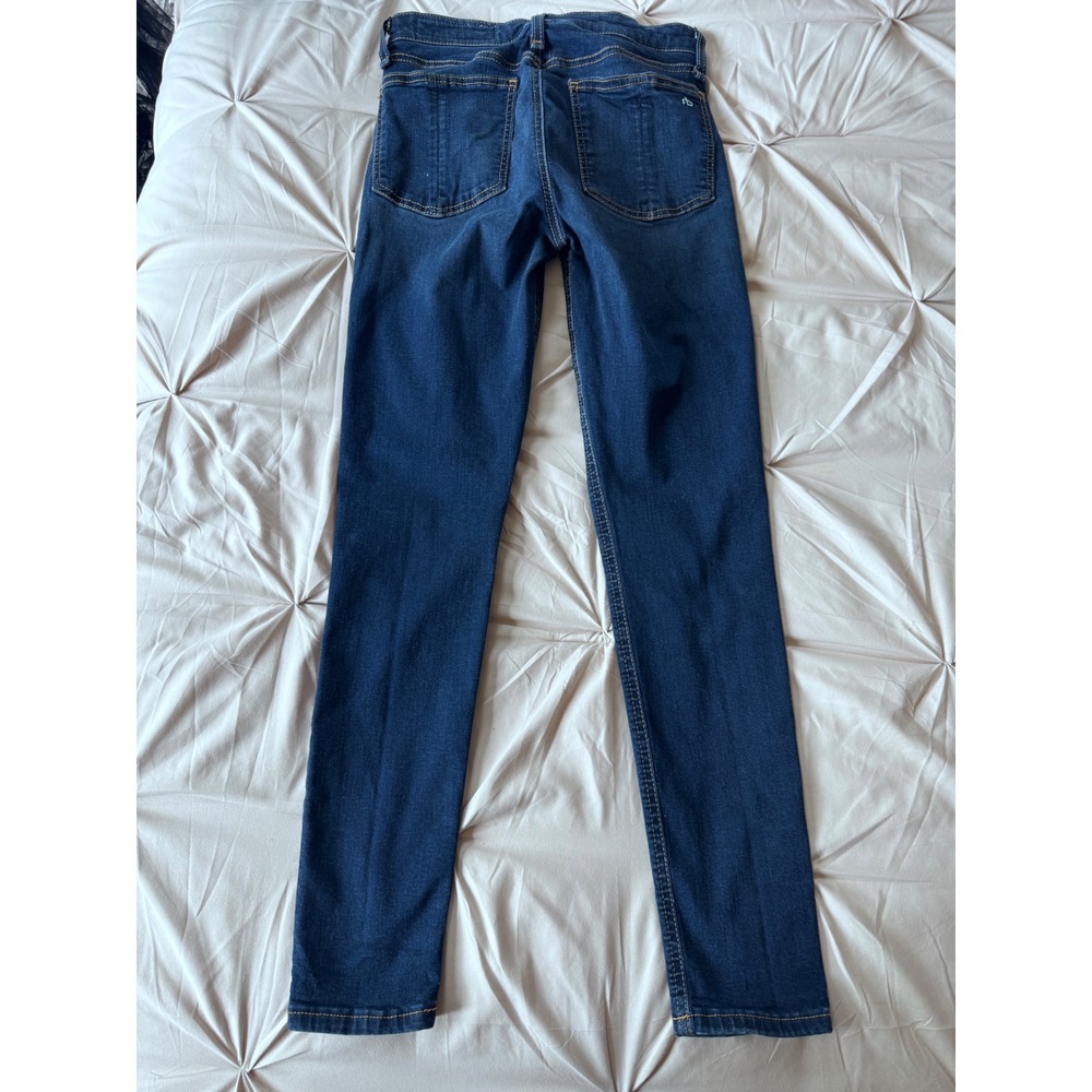 Rag & Bone Cate Mid-Rise Ankle Skinny Jeans Carmen Blue Womens 26